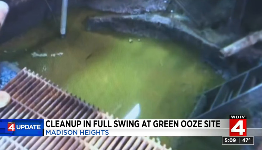 Green Ooze Clean Up in Madison Heights Could Cost Millions