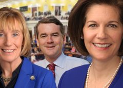 Maggie Hassan, Michael Bennet and Catherine Cortez
