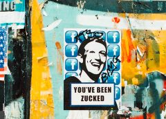 Graffiti of Mark Zuckerberg 