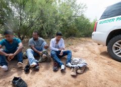 Illegal Aliens apprehended by Tucson Sector Border Patrol agents with assistance from agents from Air and Marine Operations, Tucson Air Branch.