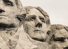 Close-up of Mt. Rushmore