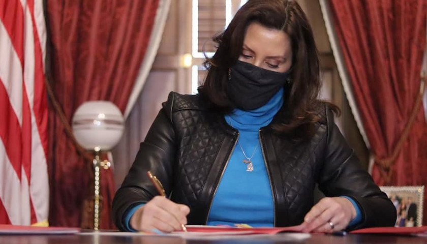 Gov. Gretchen Whitmer signing legislation