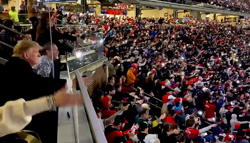 Trump, Wife Delight Braves Fans, Upset Liberal Writers by Doing Tomahawk Chop at World Series