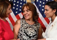 Nancy Pelosi, AOC's mother and her all together