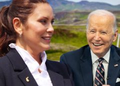 Gretchen Whitmer and Joe Biden