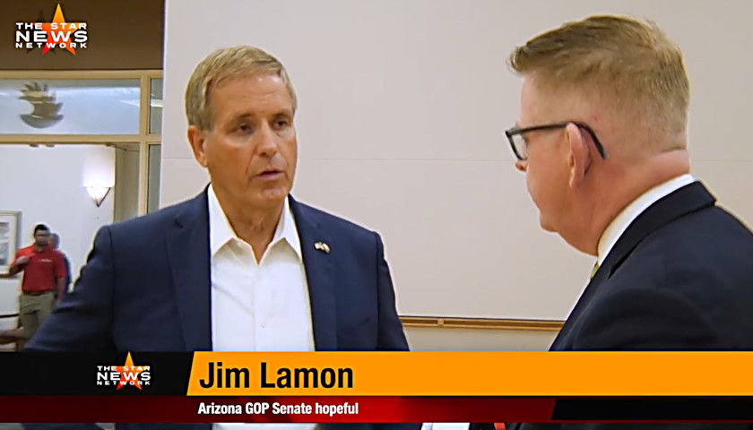 Arizona GOP Senate Hopeful Jim Lamon Tells TSNN Securing the Border His Top Priority