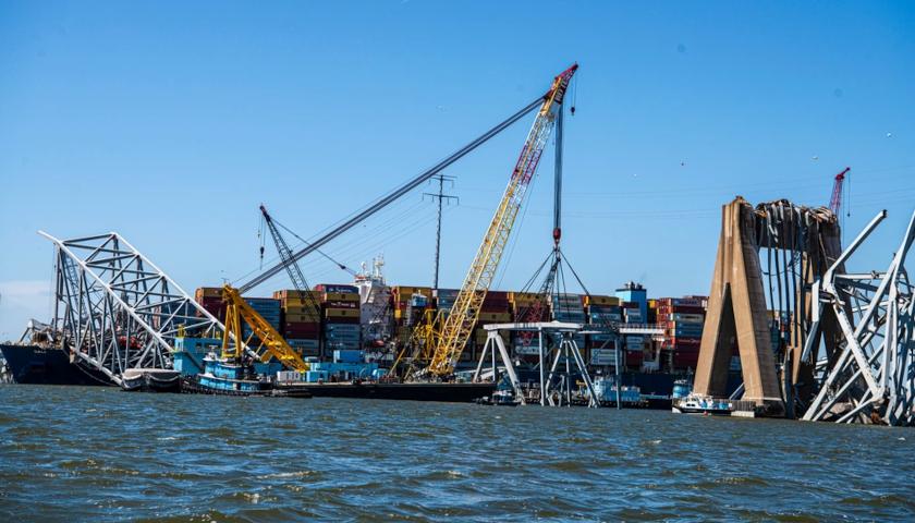 Francis Scott Key Bridge wreckage