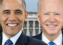 Former president Barack Obama, President Joe Biden