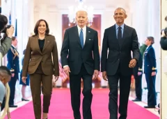 Barack Obama, Joe Biden, Kamala Harris