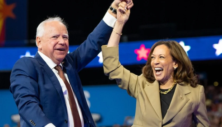 Tim Walz and Kamala Harris