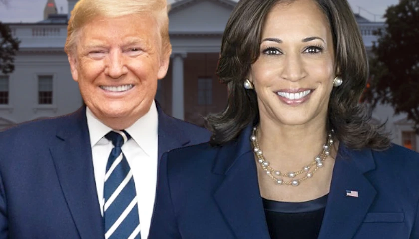 Donald Trump and Kamala Harris